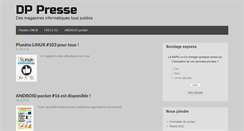 Desktop Screenshot of dppresse.com