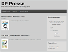 Tablet Screenshot of dppresse.com
